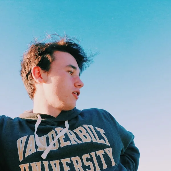 Portrait of a young man outdoors